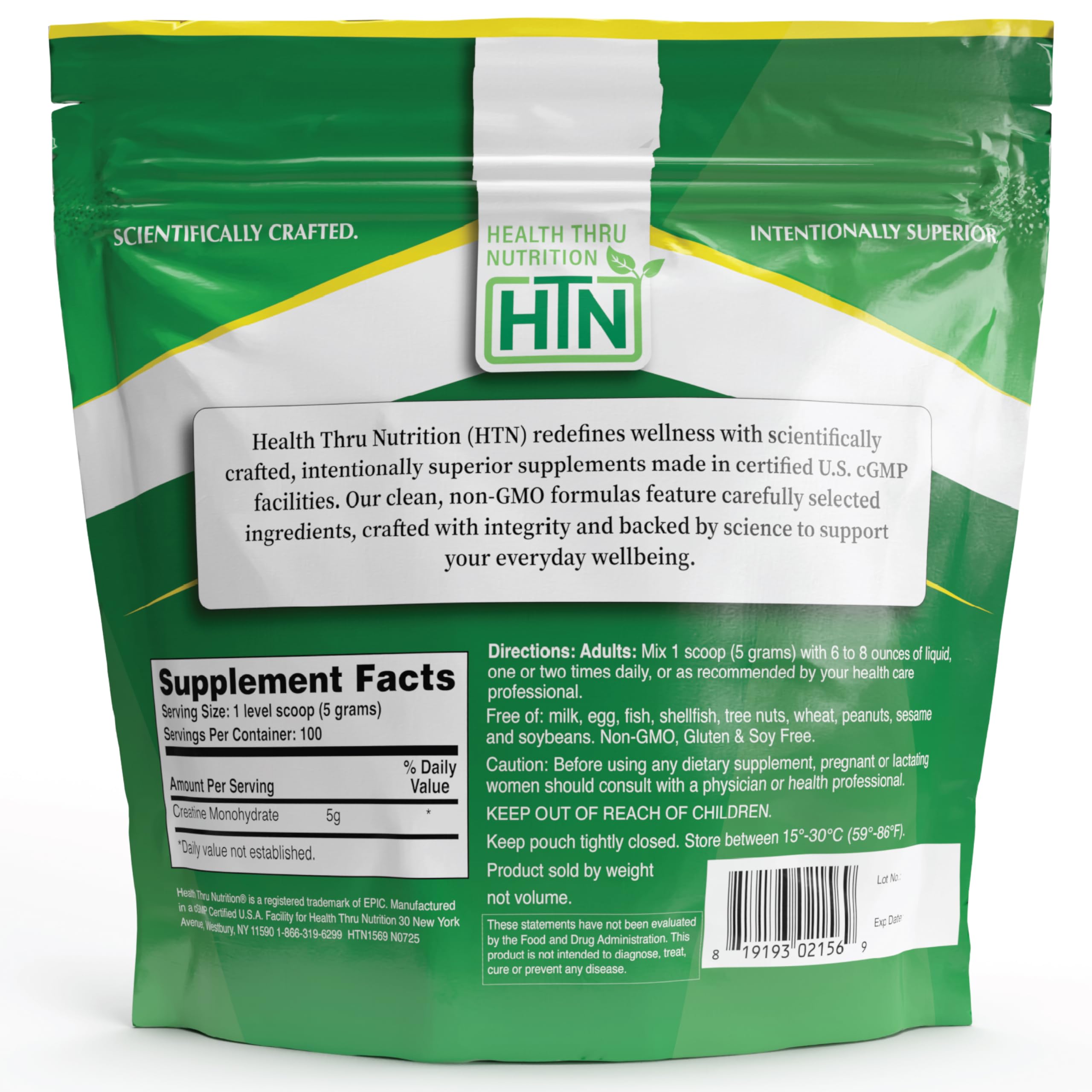500g container of micronized creatine powder
