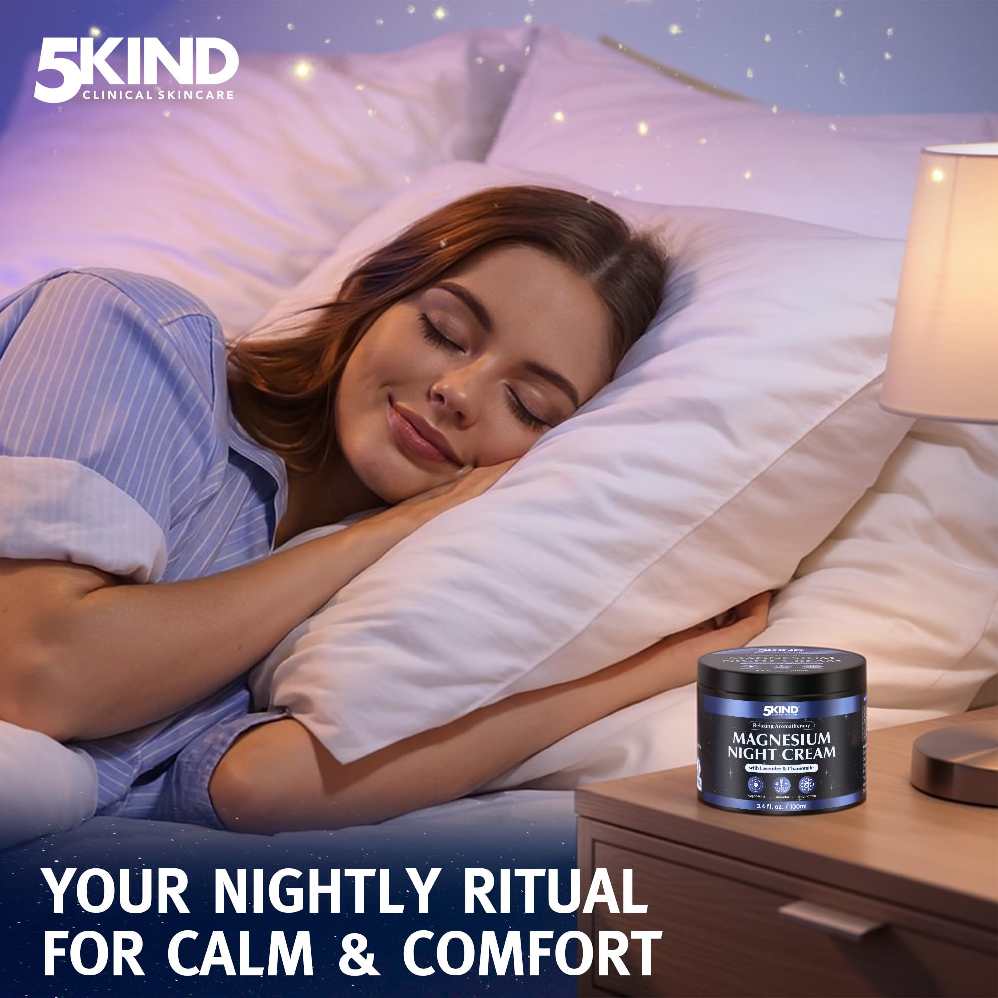 5kind Magnesium Lotion for Sleep lifestyle scene