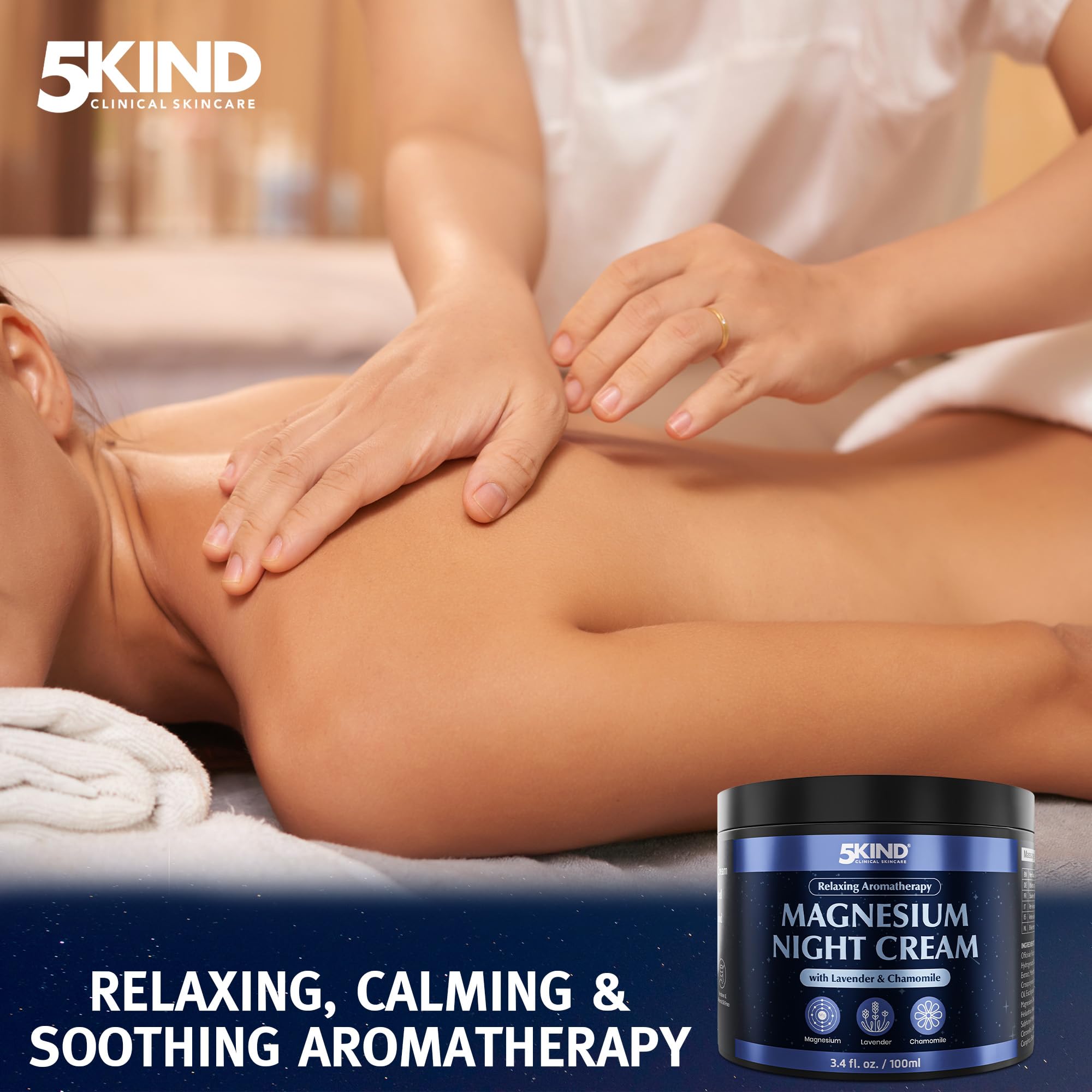 5kind Magnesium Lotion packaging with product details