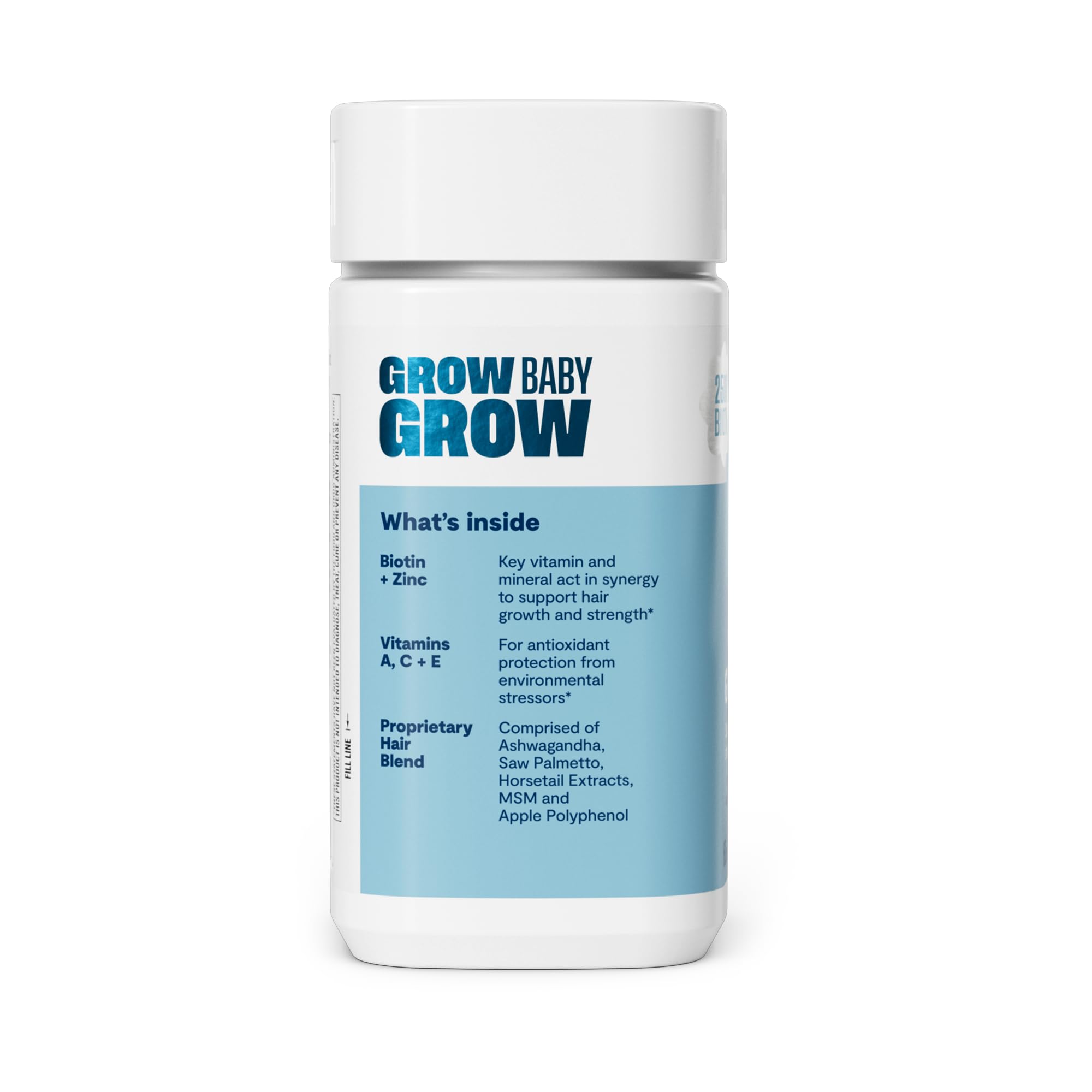 H' Habit Hair Growth Supplement bottle with label