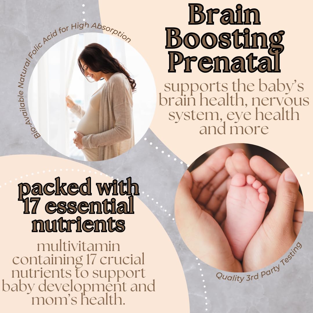 Research Labs Prenatal Vitamins with a glass of water