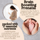 Research Labs Prenatal Vitamins with a glass of water