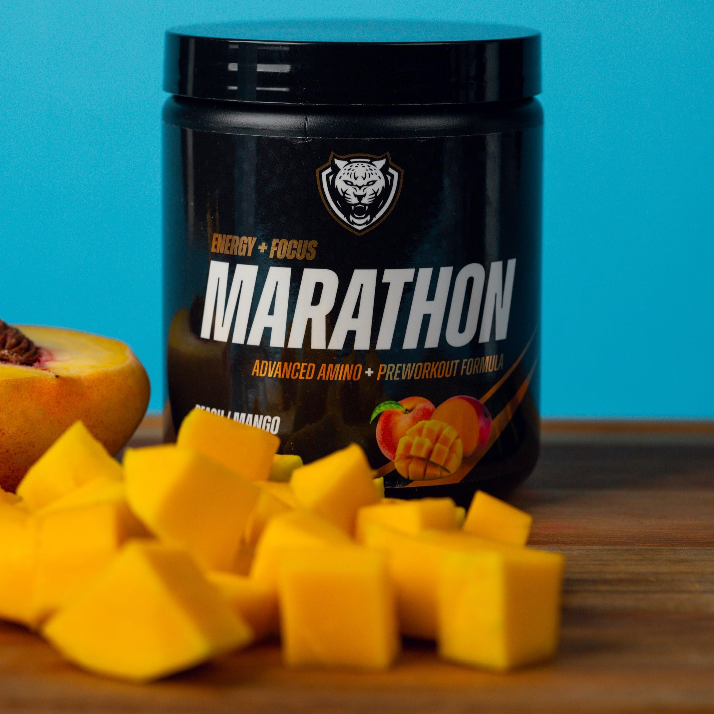6AM Run BCAA Powder 360g with running gear