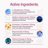 6SKINS Liposomal Glutathione Supplement 510mg ingredients list
