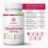6SKINS Liposomal Glutathione Supplement 510mg packaging