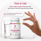 6SKINS Liposomal Glutathione Supplement 510mg with hyaluronic acid