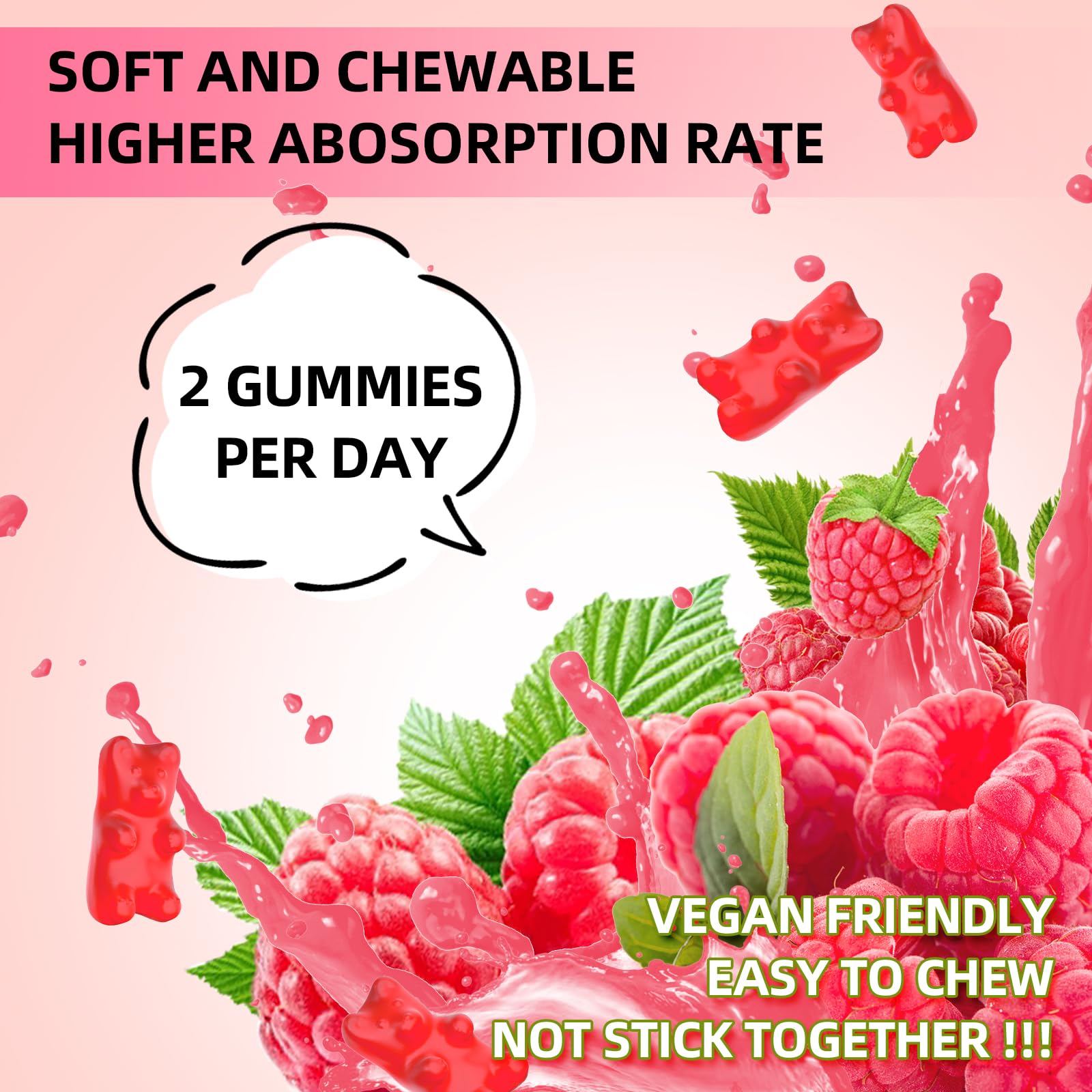 GrnLife Potassium Magnesium Gummies with a measuring spoon
