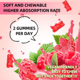 GrnLife Potassium Magnesium Gummies with a measuring spoon