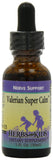 Herbs For Kids Valerian Root Drops 1oz bottle side view on a wooden table