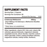 7c SAM-e 400mg capsules bottle side view