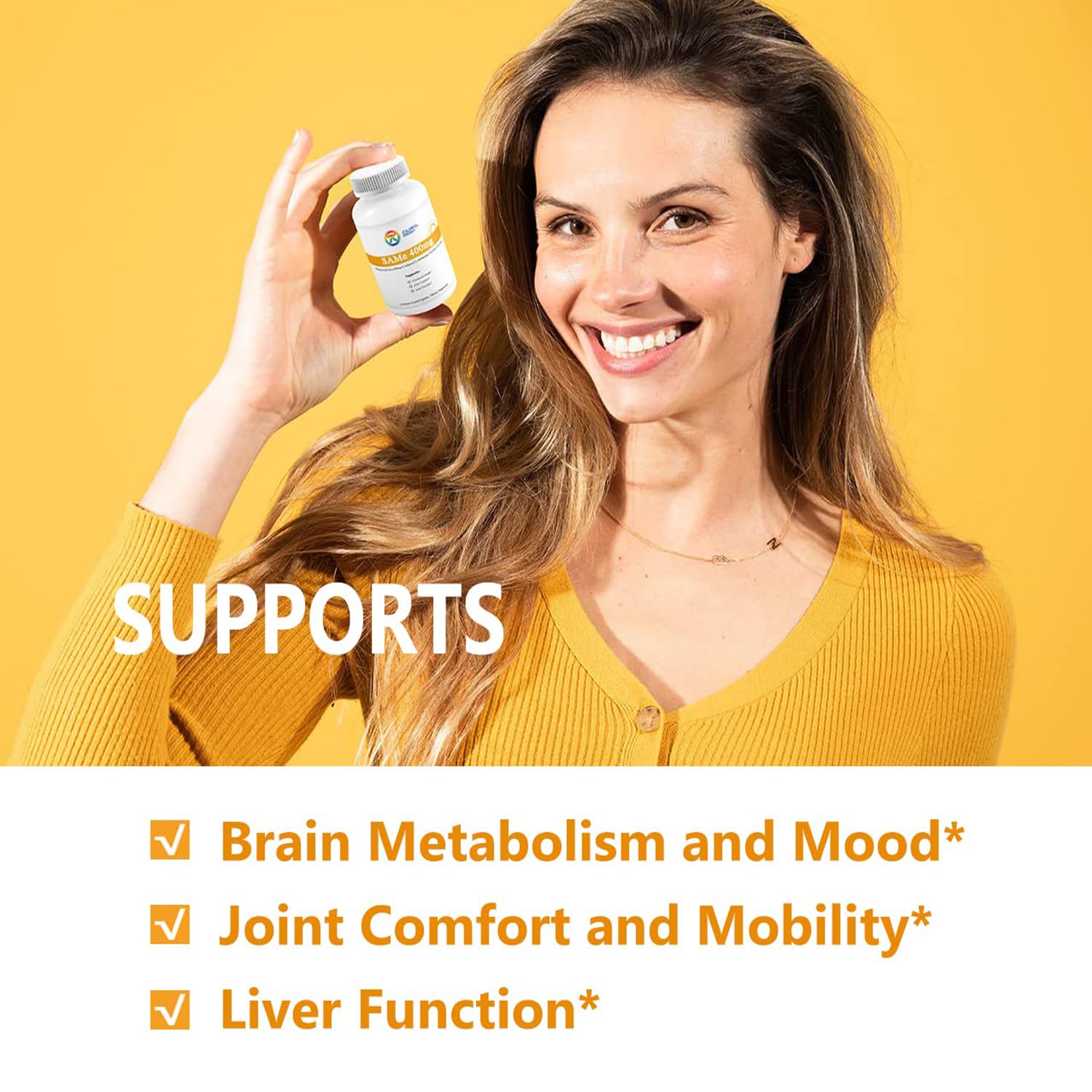 7c SAM-e 400mg capsules with B vitamins label
