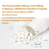 7c SAM-e 400mg capsules with measuring spoon