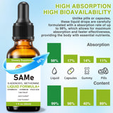 7c SAMe Liquid Supplement bottle in lifestyle setting
