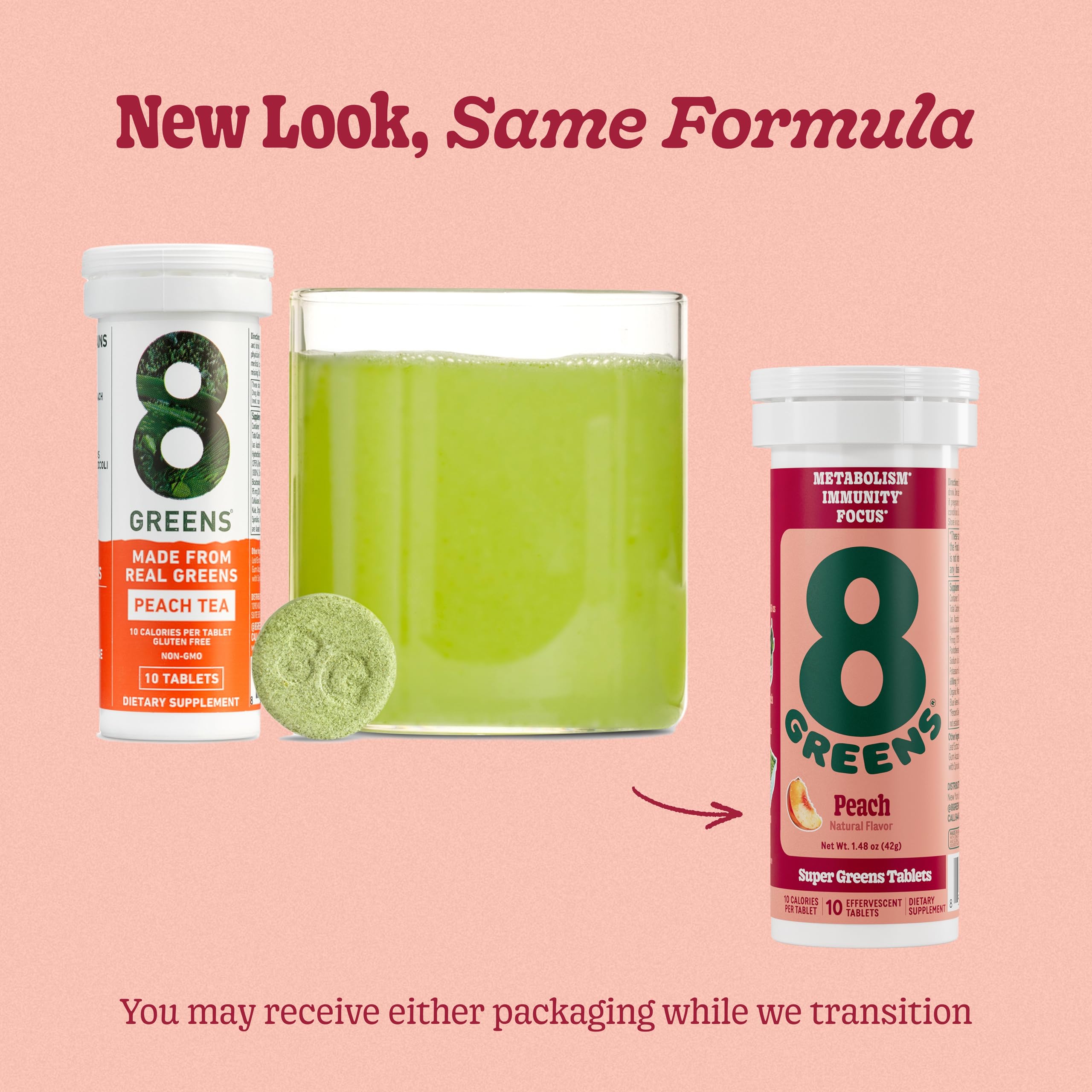 8Greens Aloe Vera Supplement on a kitchen counter