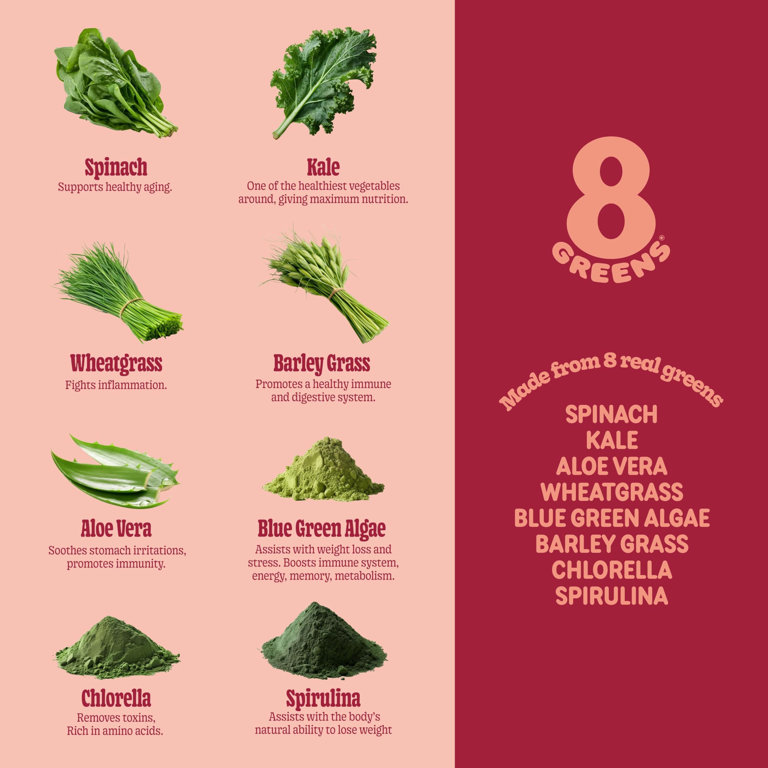 8Greens Aloe Vera Supplement with a glass of water