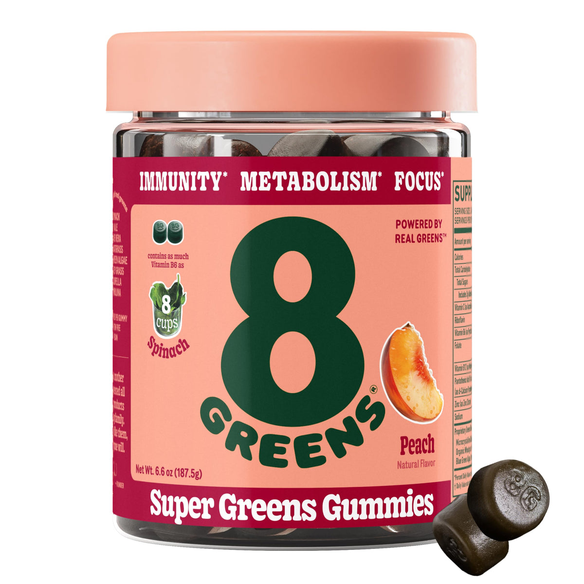 8Greens Gummies front view showing packaging
