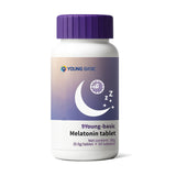 9 YOUNG-BASIC Melatonin 200mcg Sleep Supplement 60 Tablets front view