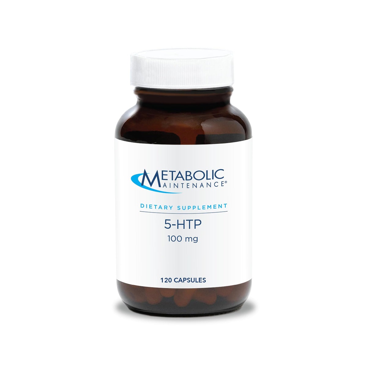 a balanced routine Maintenance 5-HTP supplement capsule bottle front view
