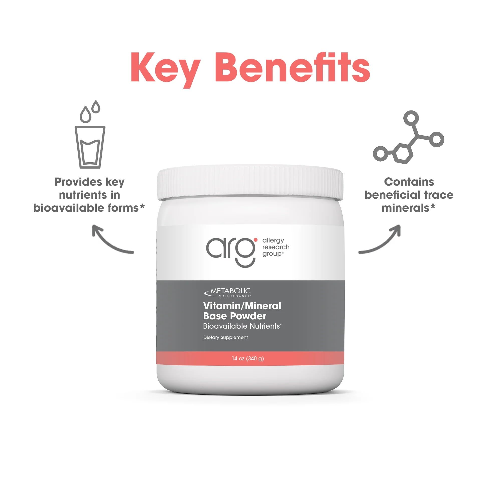 a balanced routine Maintenance Blended Vitamin & Mineral Powder mixed in a glass