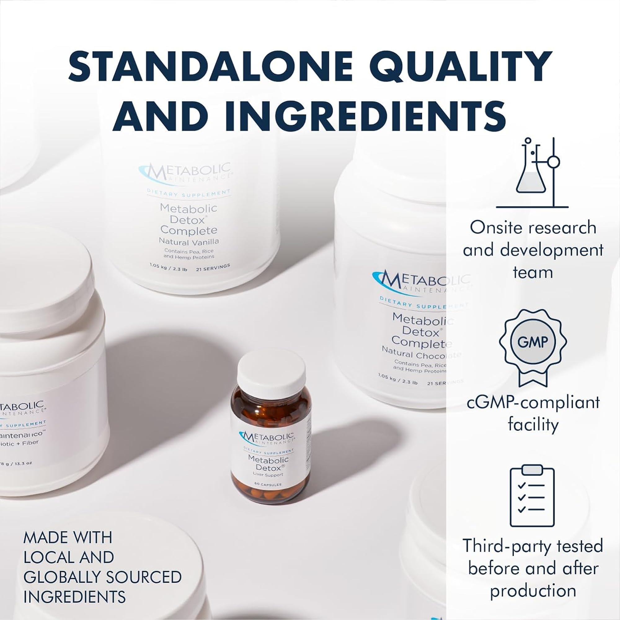 a balanced routine Maintenance Buffered Vitamin C 500mg bottle side view