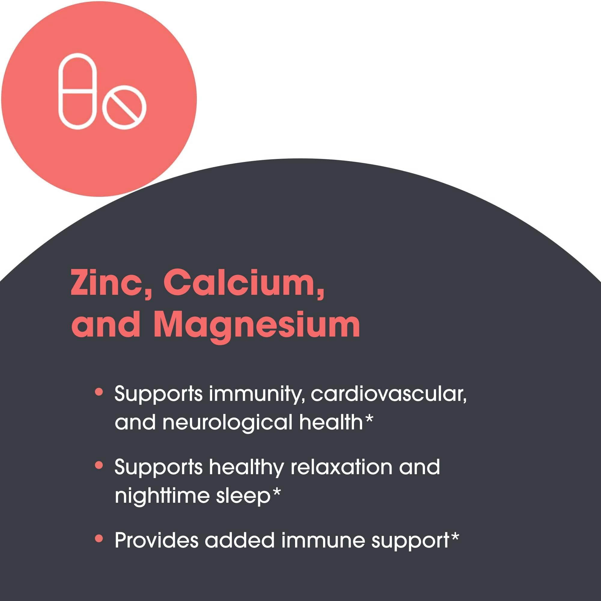 a balanced routine Maintenance Calcium Magnesium Zinc D3 Supplement capsules on a table
