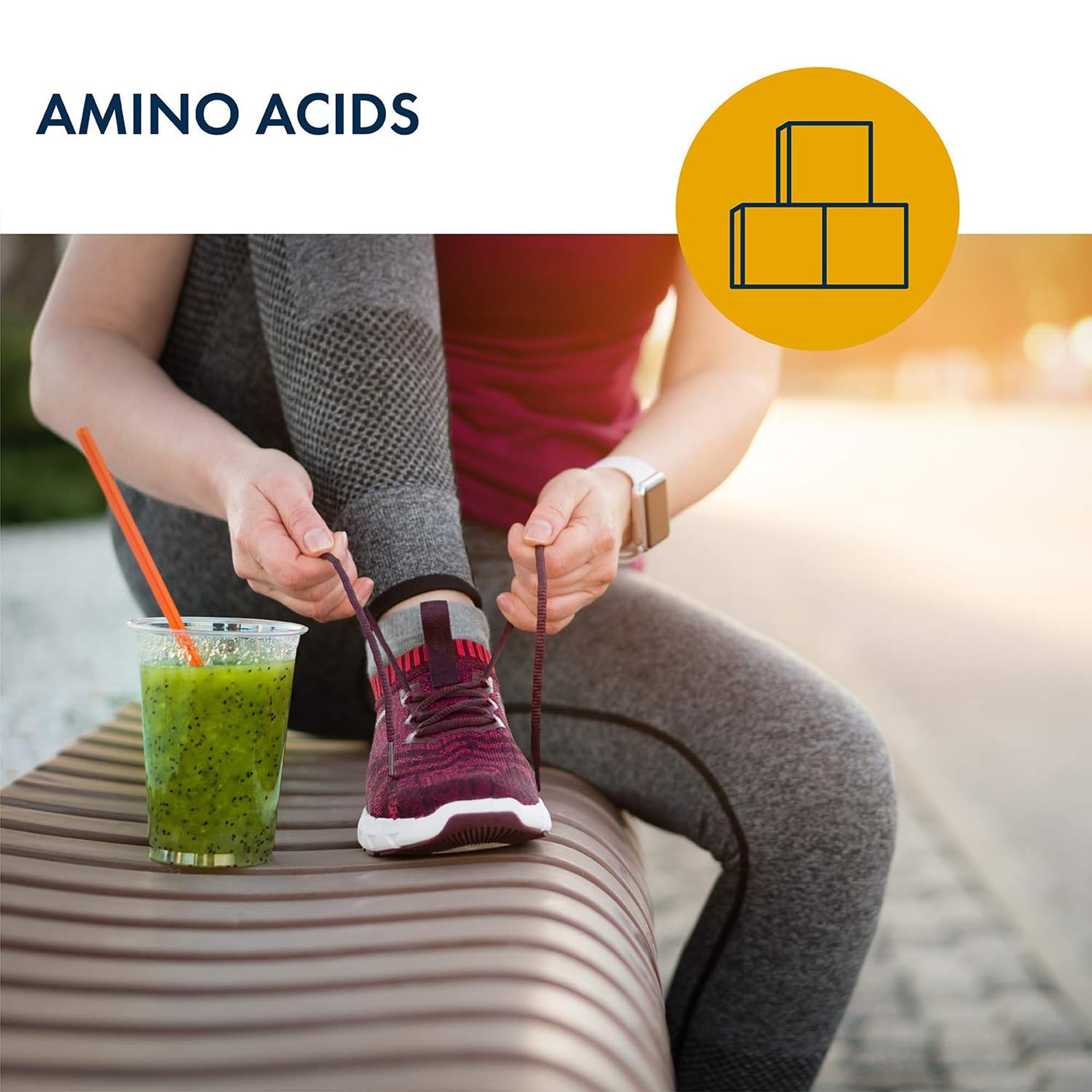 a balanced routine Maintenance Glycine Powder 1000mg mixed in a glass of water