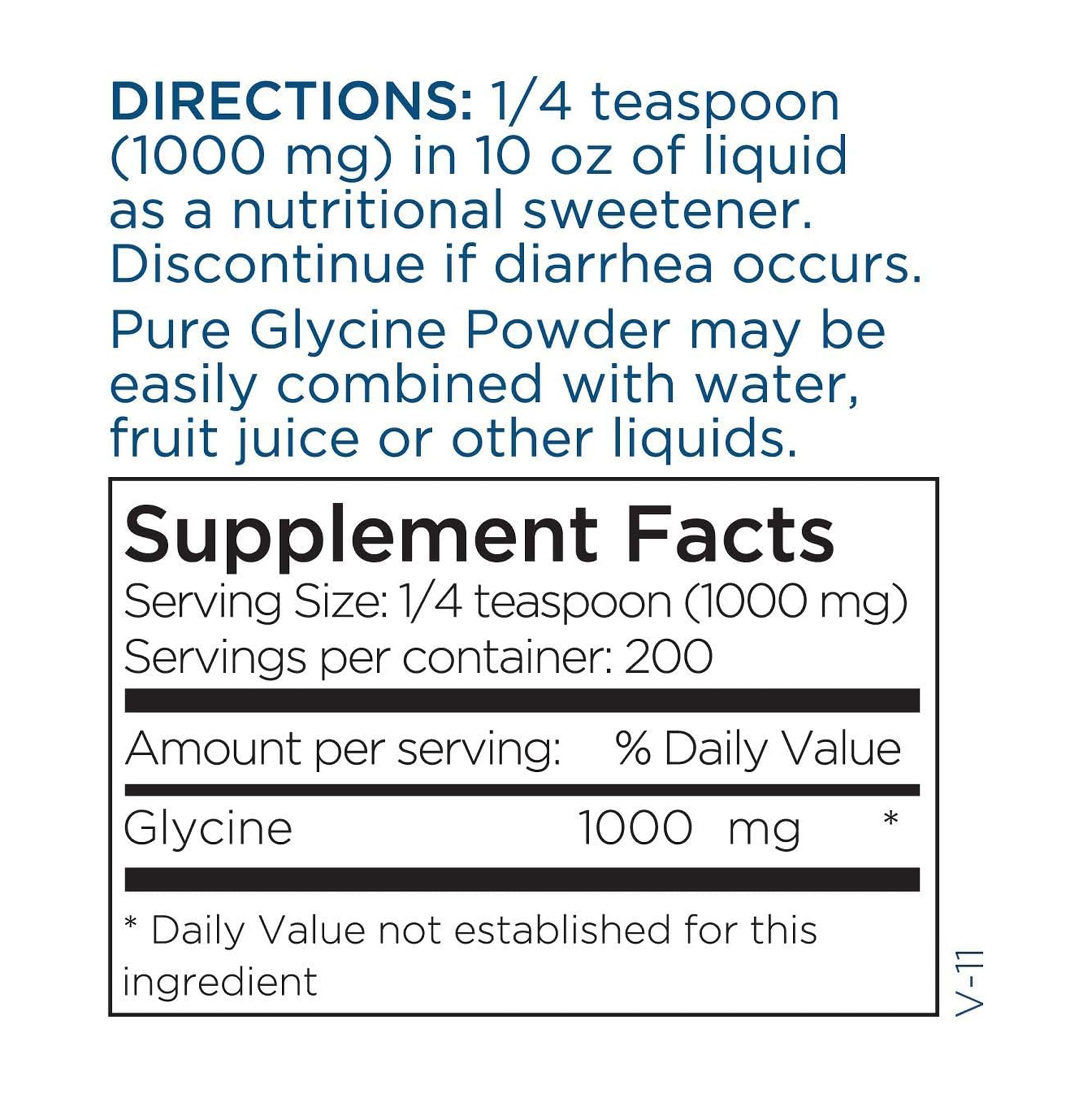 a balanced routine Maintenance Glycine Powder 1000mg with measuring spoon