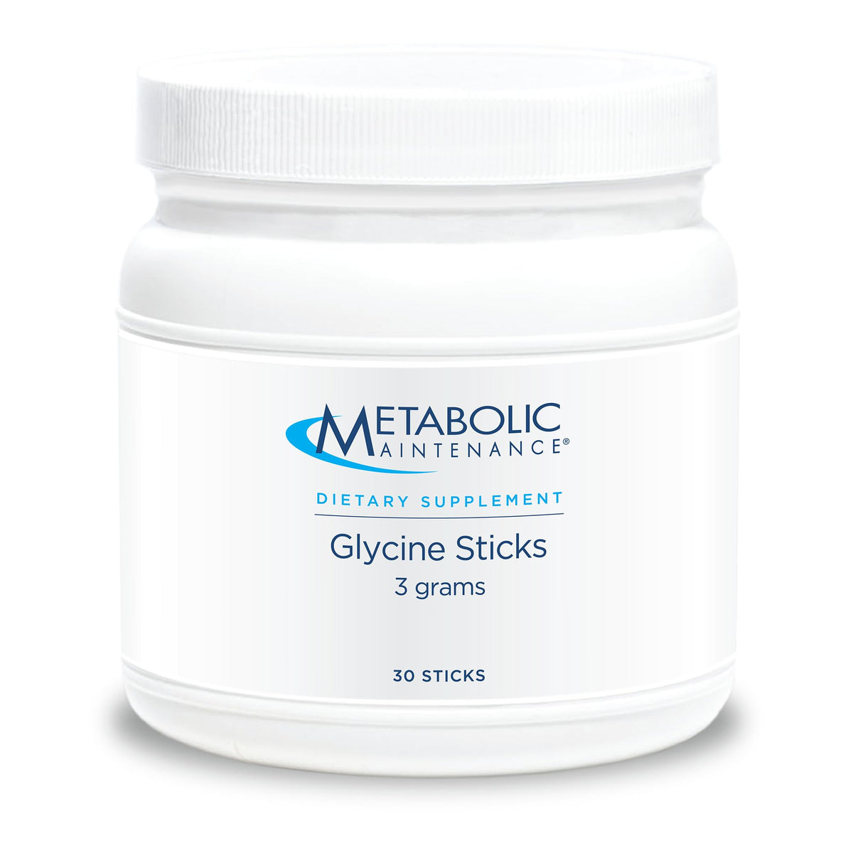 a balanced routine Maintenance Glycine Sticks packaging front view