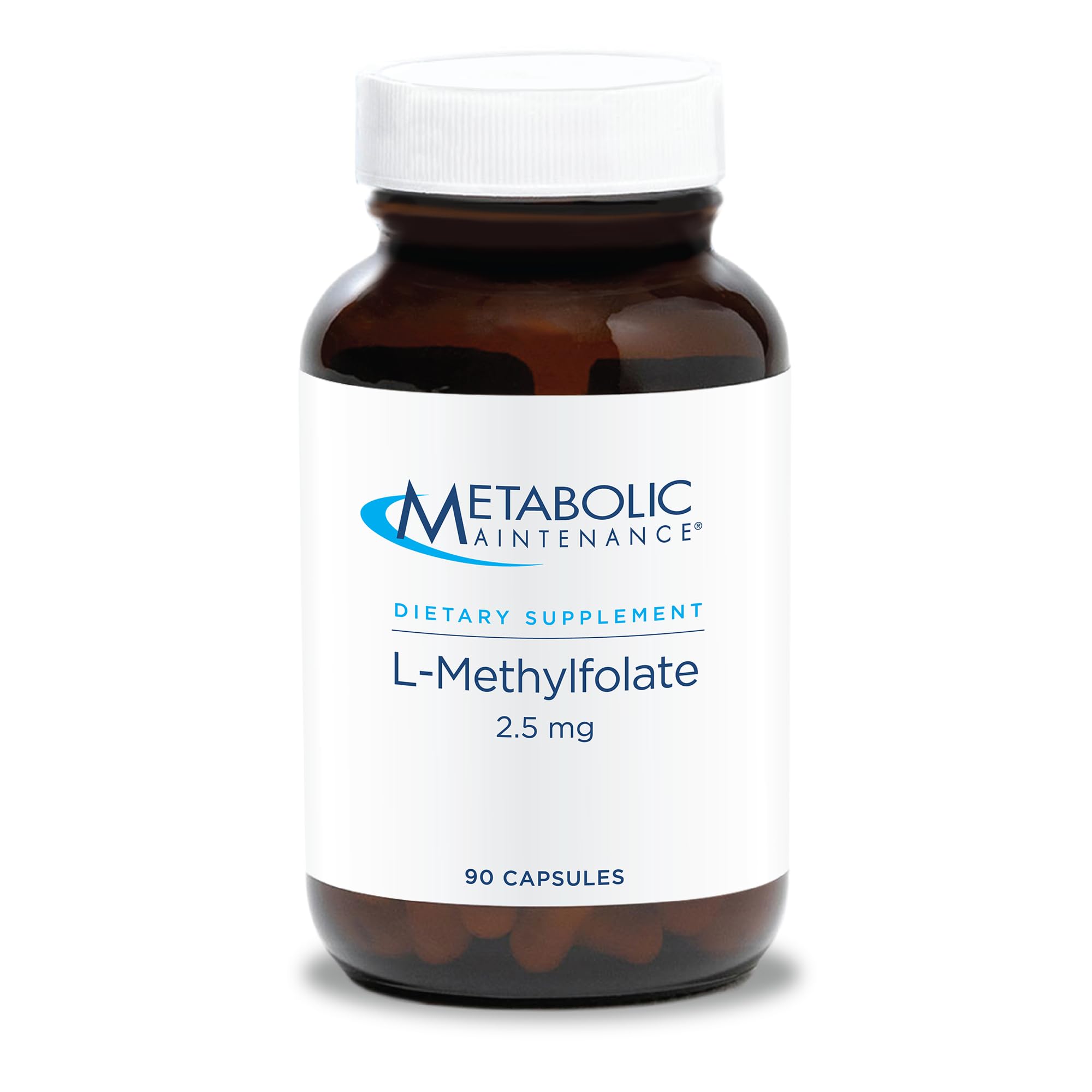 a balanced routine Maintenance L-Methylfolate 2.5mg capsule bottle front view