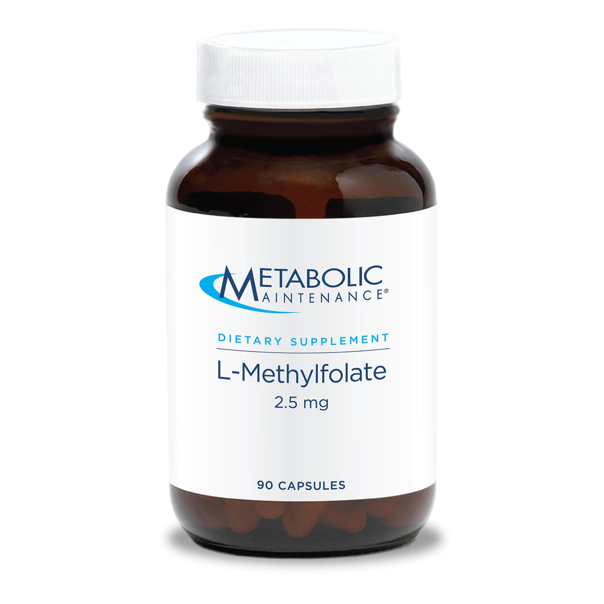 a balanced routine Maintenance L-Methylfolate 2.5mg capsule bottle front view