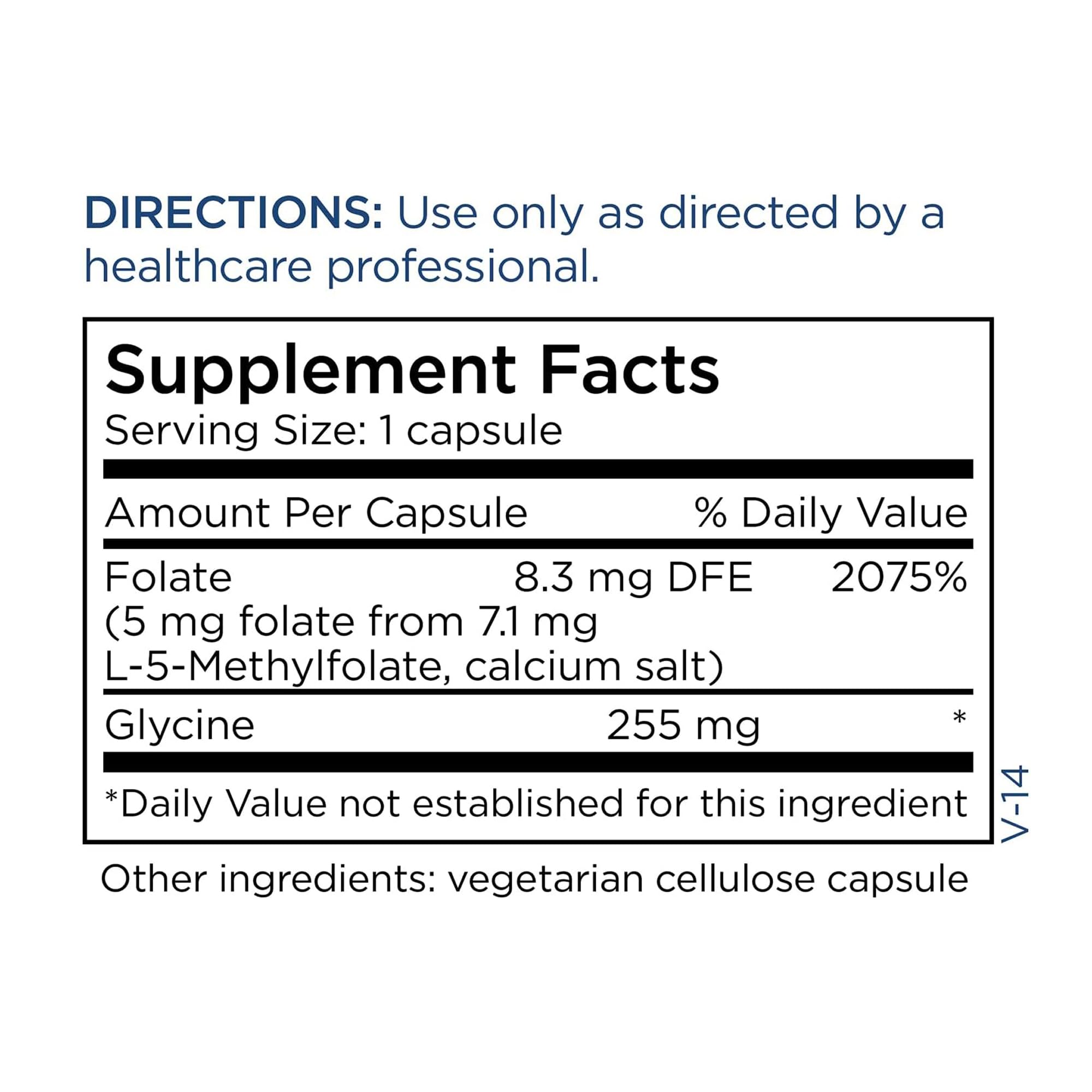 a balanced routine Maintenance L-Methylfolate supplement with measuring spoon