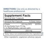 a balanced routine Maintenance L-Methylfolate supplement with measuring spoon