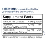 a balanced routine Maintenance Magnesium Citrate capsules on a wooden surface