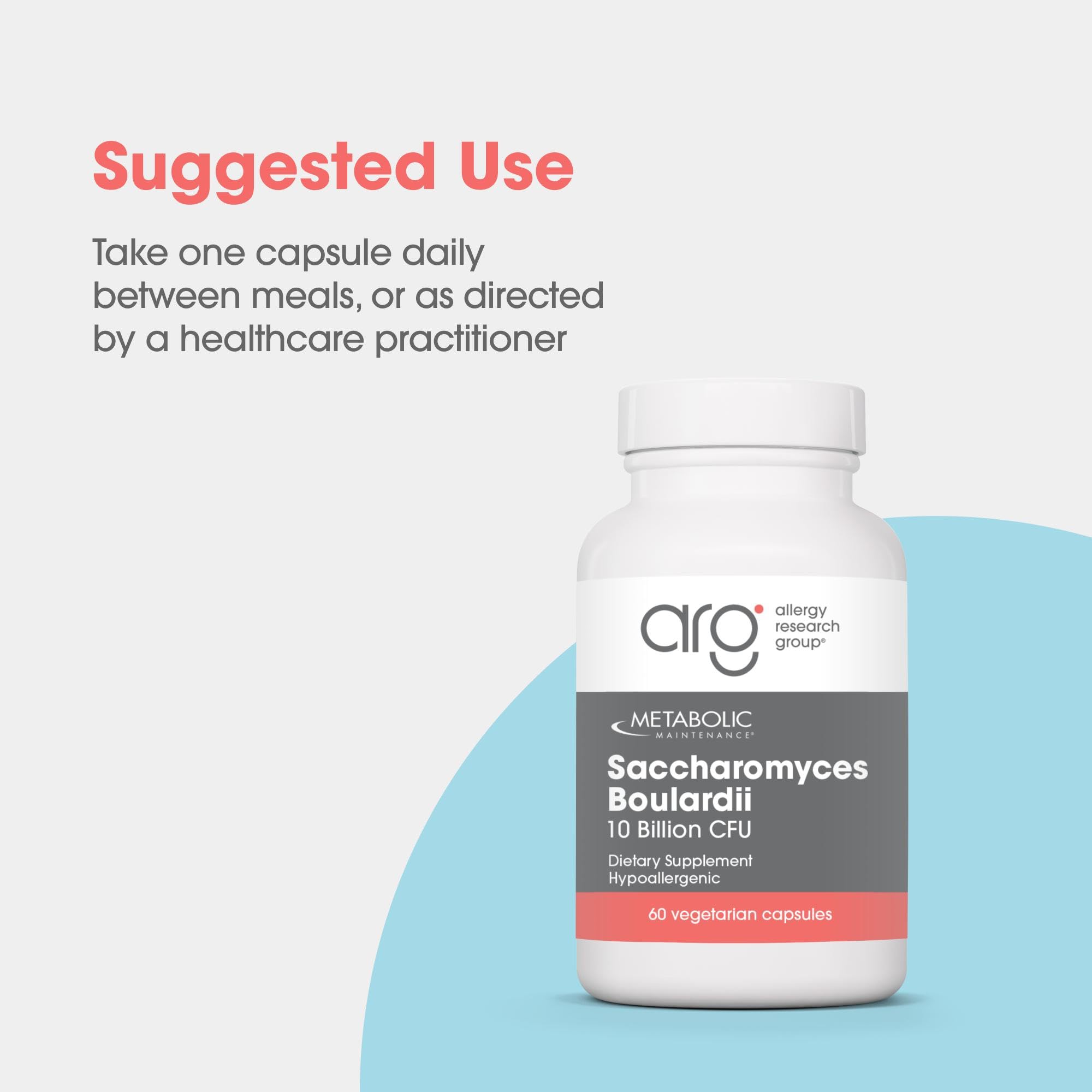 a balanced routine Maintenance Saccharomyces Boulardii Probiotic Capsules bottle with label