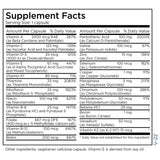 a balanced routine Maintenance The Big One Without Iron 100 caps ingredients listing
