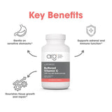 a balanced routine Maintenance Vitamin C Buffered Capsules 500mg capsules on a white background