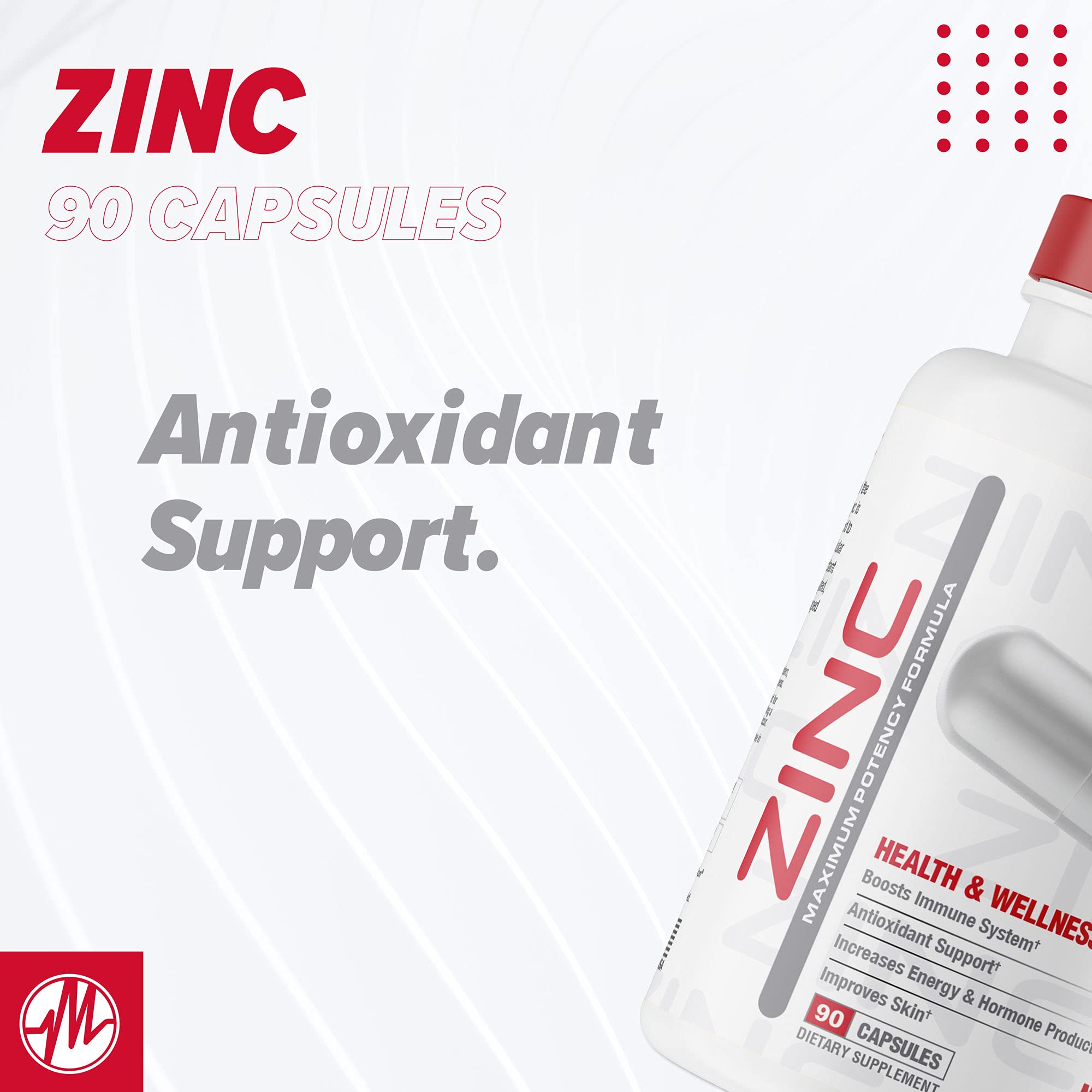 a balanced routine Nutrition Zinc Supplement 109g on a wooden table