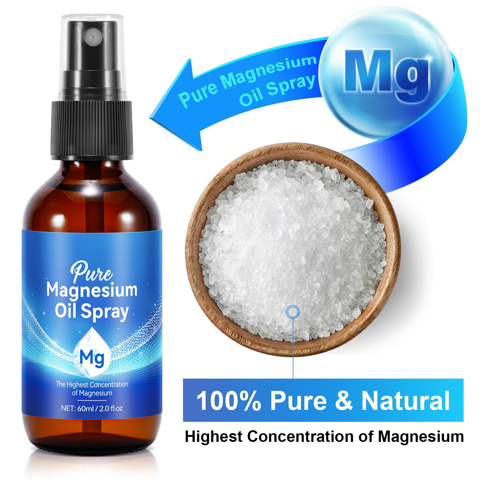 A r b c r n Magnesium Spray 290g back view