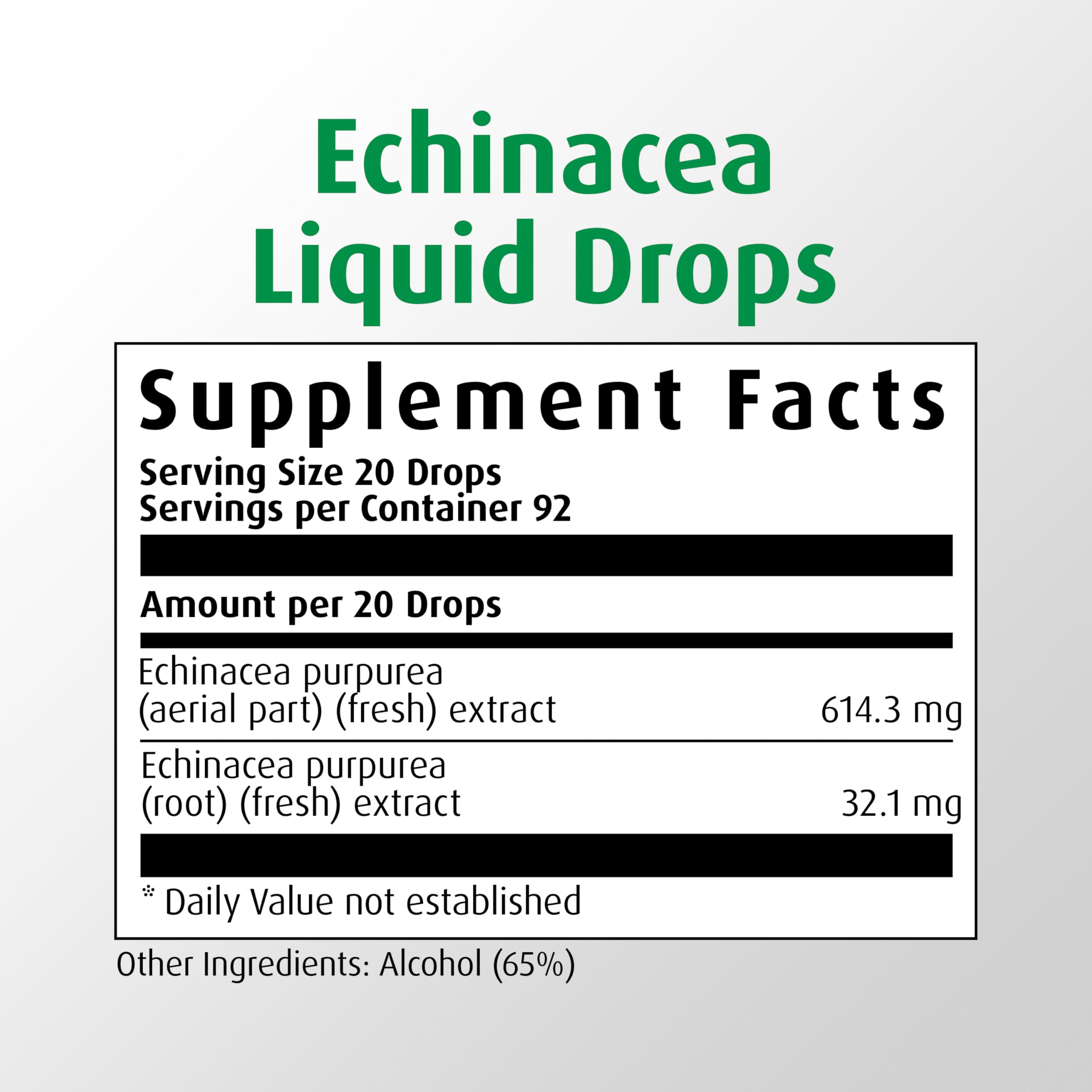 A.Vogel Echinacea Purpurea Liquid Drops 45g label close-up