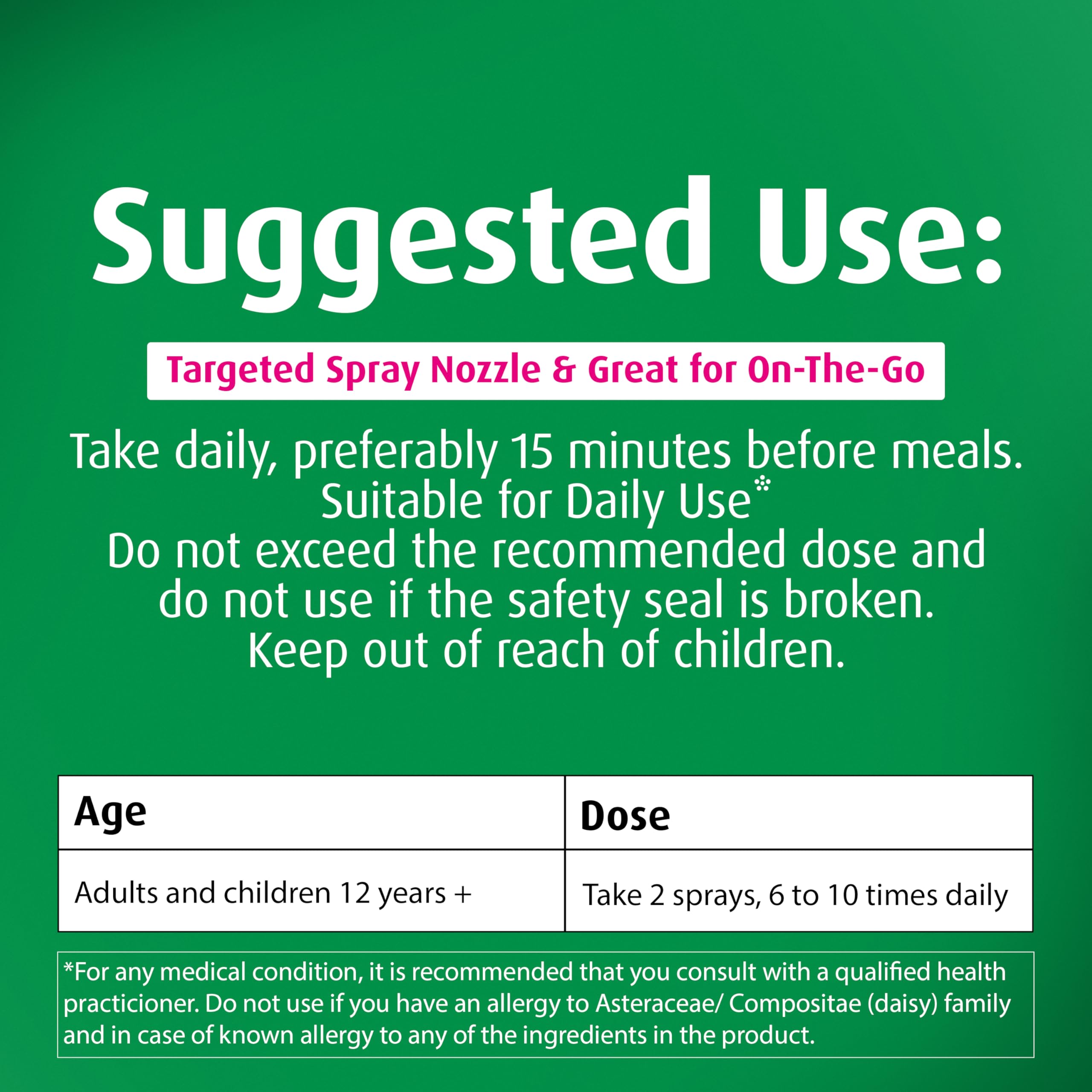 A.Vogel Echinacea Spray with fresh Echinacea flowers