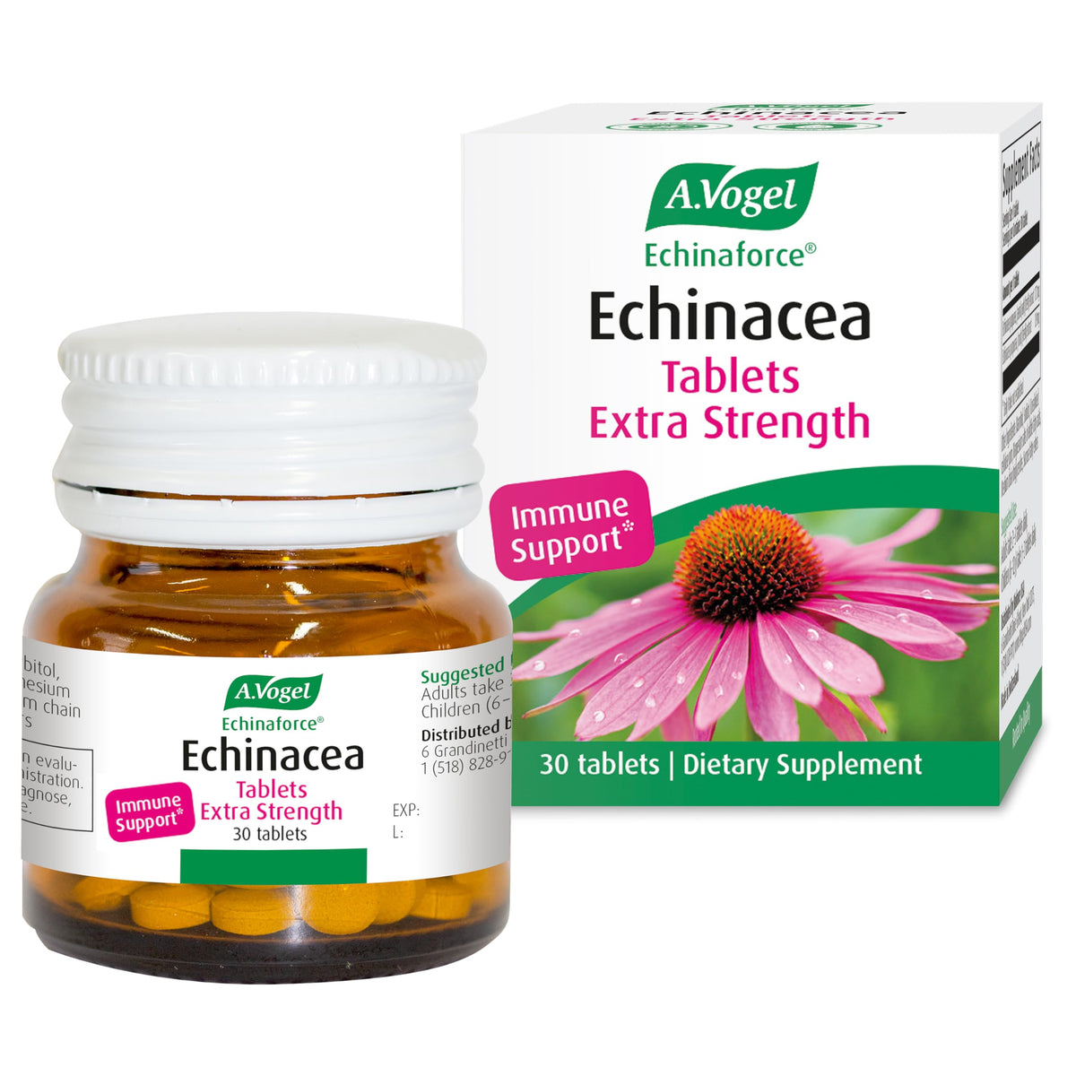 A.Vogel Echinaforce Extra Strength Tablets 30 Count front view