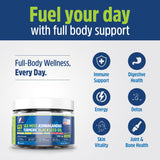 A1 Body Fuel Irish Sea Moss Gummies side view showing ingredients