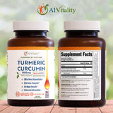 A1Vitality Curcumin 1000mg softgel side view