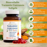 A1Vitality Curcumin 1000mg softgel with dosage information