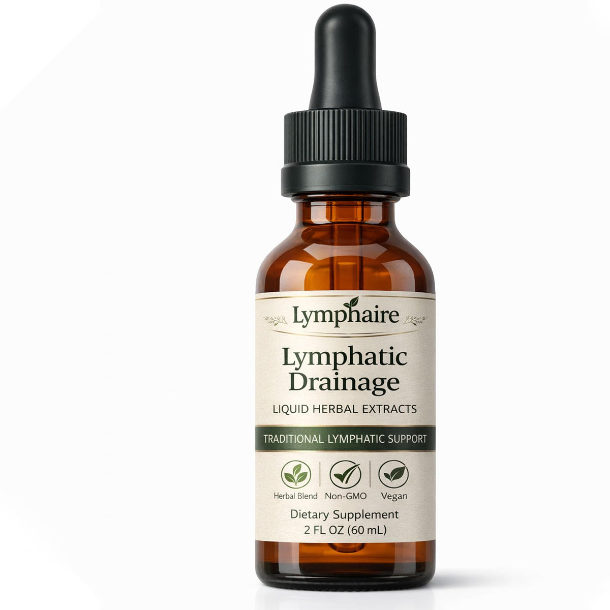 Aacnre Herbal Lymphatic Support Supplement 60ml bottle front view