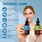 Aacnre Zeolite Pack in lifestyle setting with glass of water