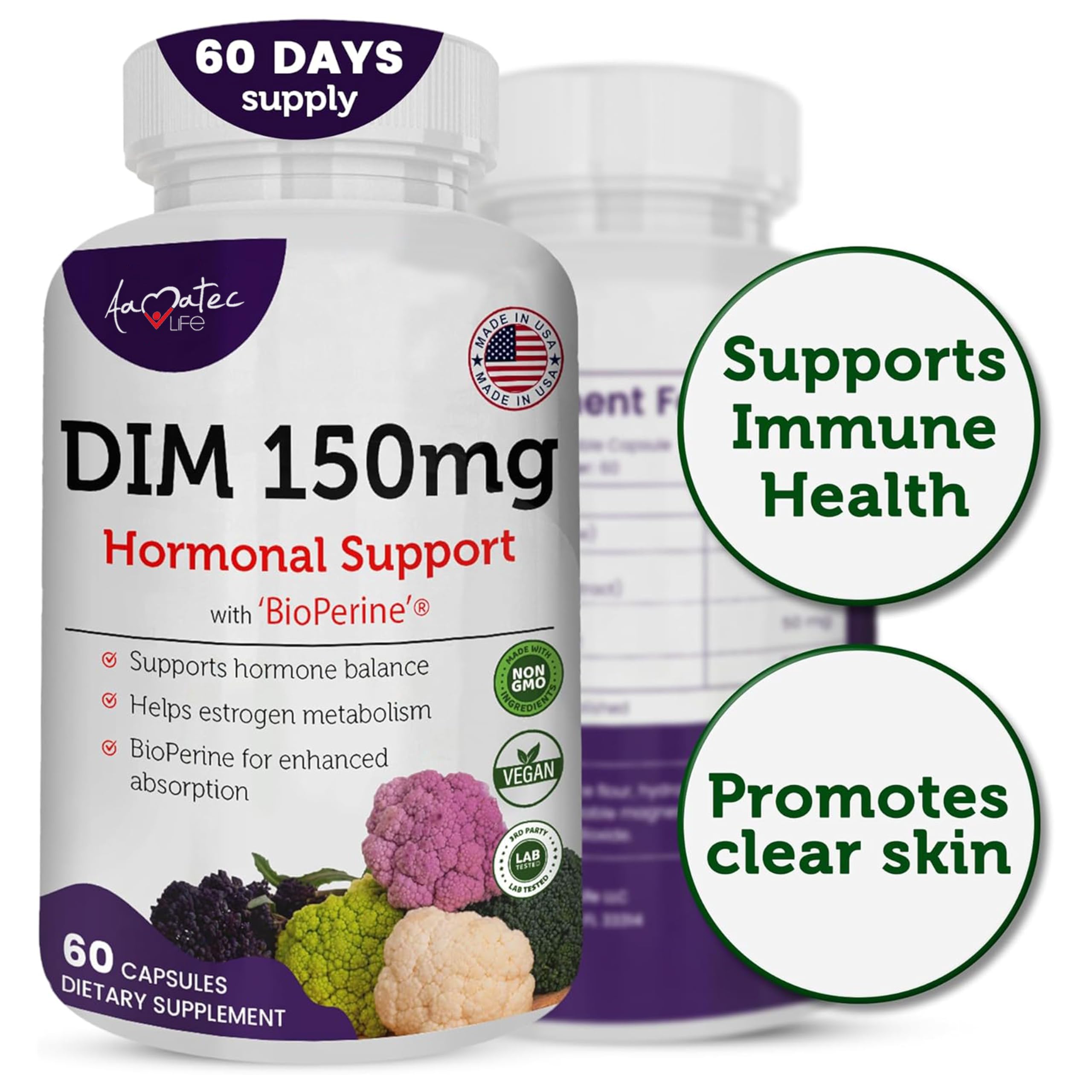 AAMATEC LIFE DIM Complex Supplement 150mg ingredients list