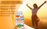 AAMATEC LIFE Lecithin 1200MG supplement bottle side view