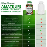 AAMATEC LIFE Multivitamin Capsules bottle top view