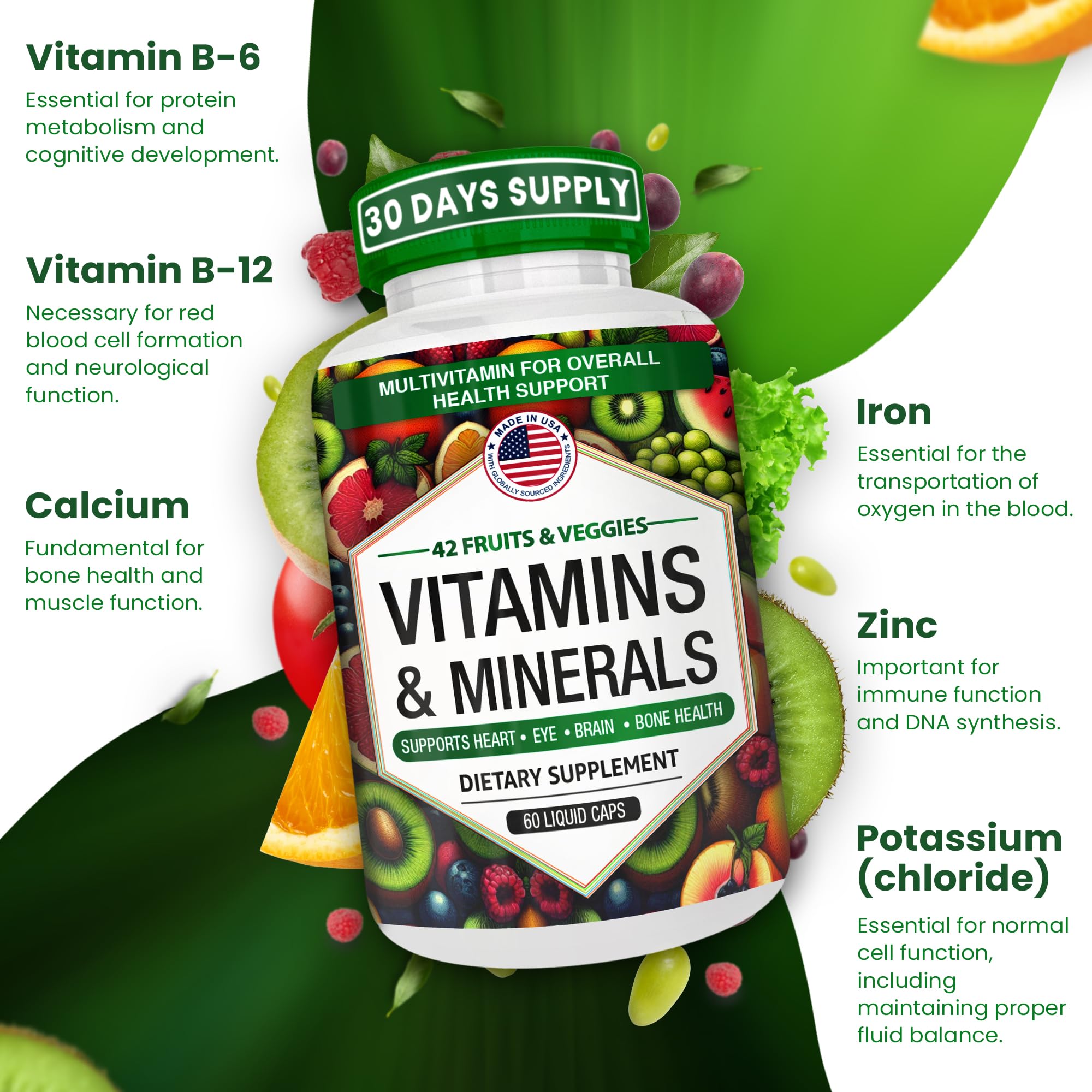 AAMATEC LIFE Multivitamin Capsules ingredients list